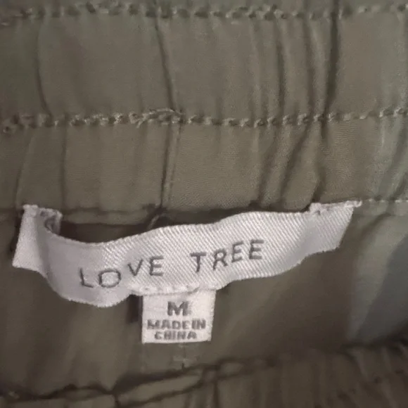 Love Tree Olive Green Cargo Joggers - Picture 4 of 4